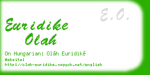 euridike olah business card