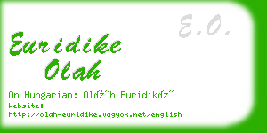 euridike olah business card